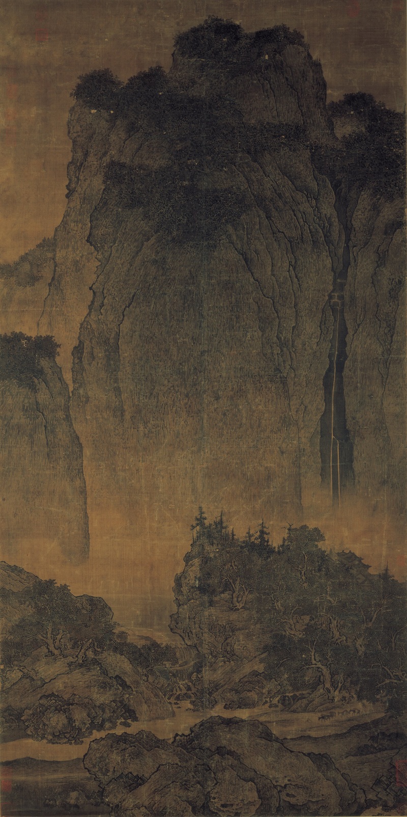 Travellers Among Mountains and Streams, Fan Kuan